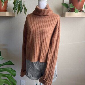 Forever 21 Women's Brown and Tan Jumper